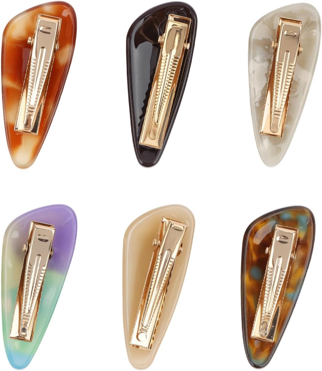 Dames Haarclips - Haarspelden Set - Dagelijks Gebruik - Antislip Grip - 4.9 x 2 cm - Gekleurd
