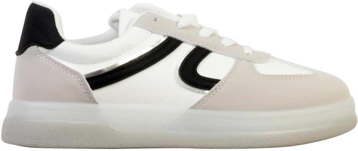 Supermodieuze lage sneakers met veters