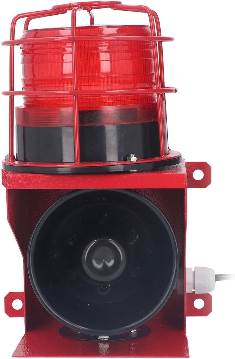 Industrieel Alarm - Sirene Geluid Licht - Veiligheid Waarschuwing - 115db Luide Sirene - DC12V