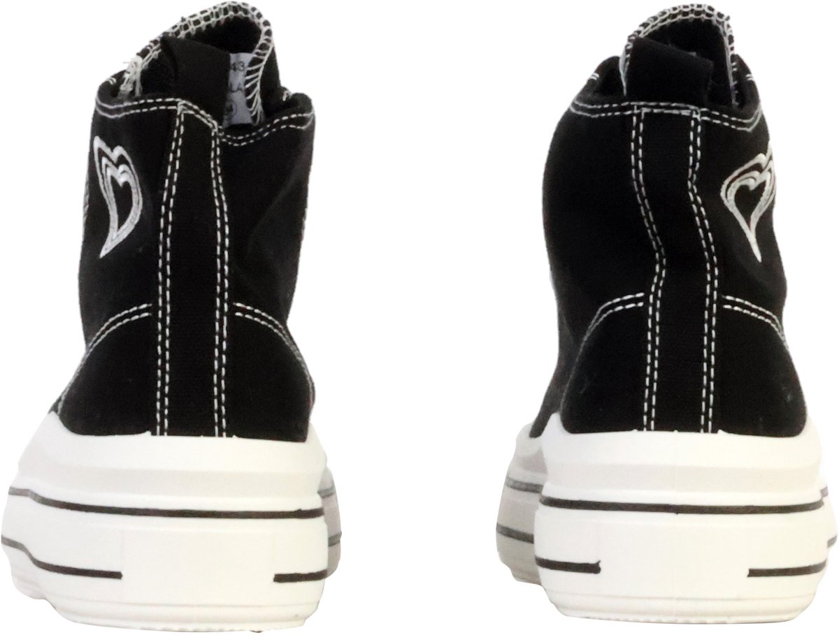 Supermodieuze hoge sneakers met veters voor kinderen