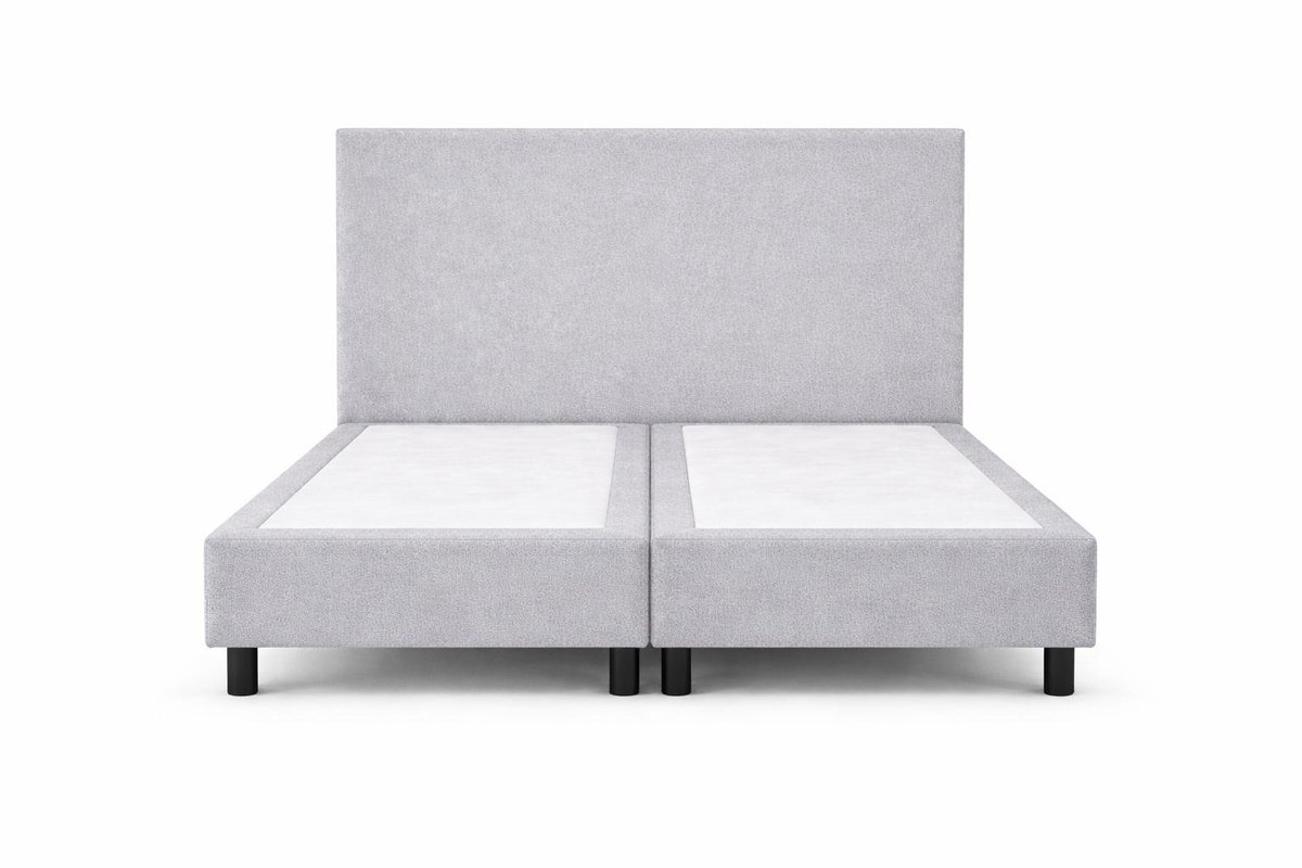 Boxspring Ayla Royal - 180x200 Zonder matras - Grijs Glad - Ayla Matrassen - 2 persoons