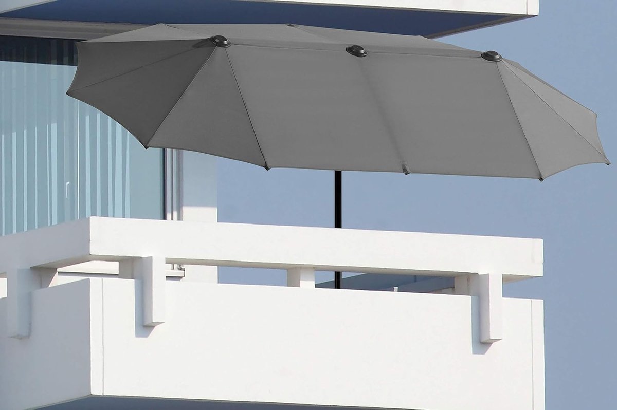 Luxe Rectangulaire Balkon Parasol 300 x 150 cm met UV-bescherming