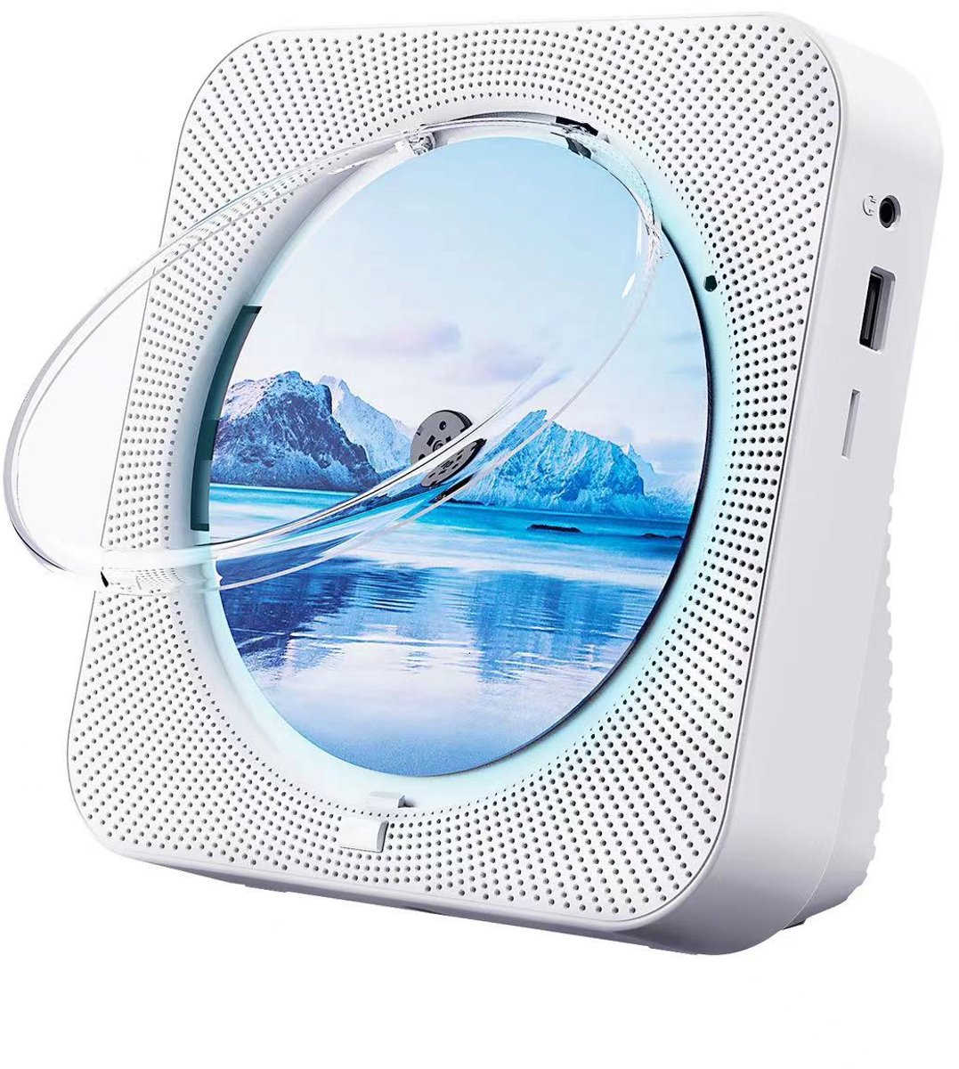 Discman - Walkman - Draagbare CD Speler met Bluetooth - Ingebouwde Speaker - Inclusief Afstandsbediening - Radio - Timer - Wit
