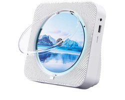 Discman - Walkman - Draagbare CD Speler met Bluetooth - Ingebouwde Speaker - Inclusief Afstandsbediening - Radio - Timer - Wit