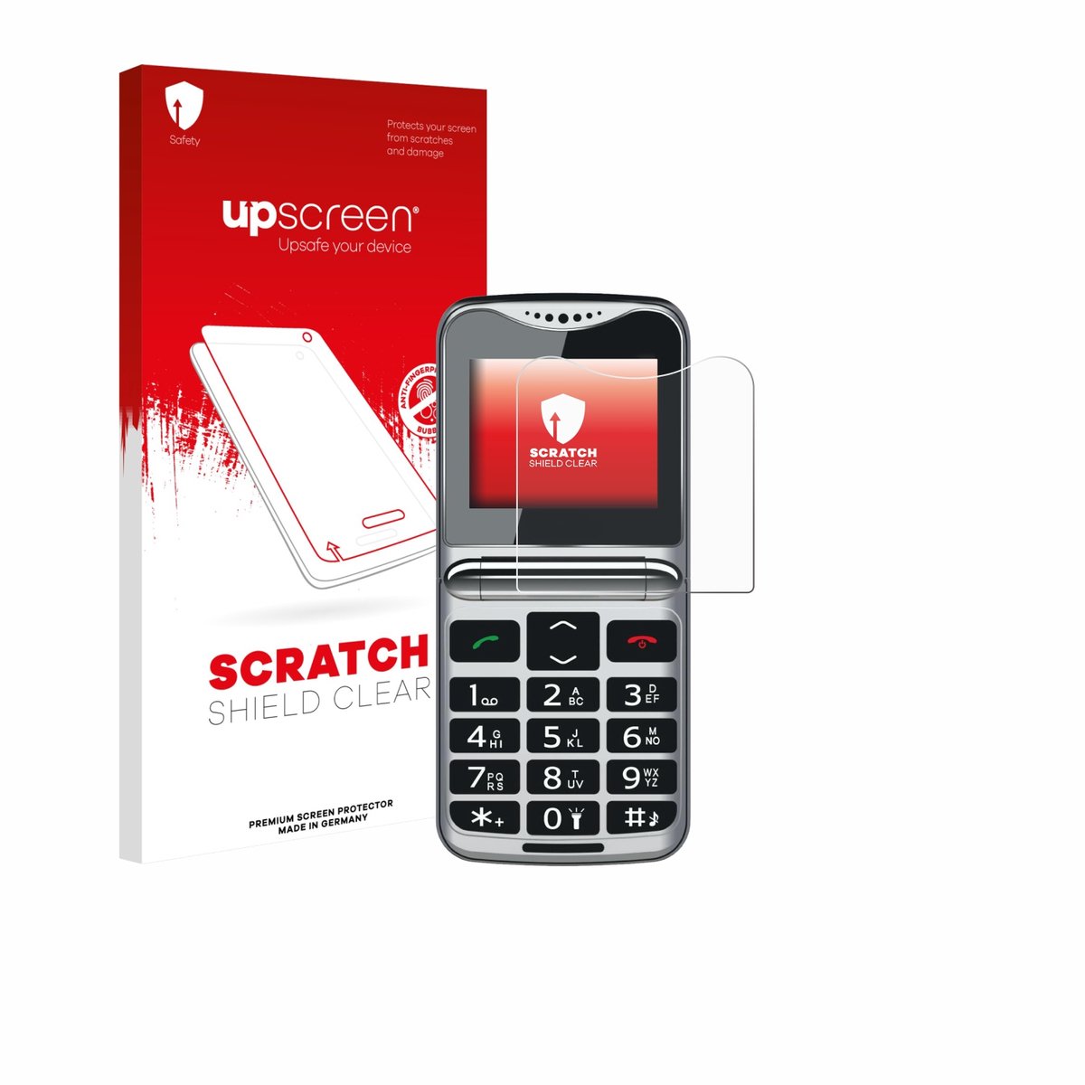 upscreen - Screenprotector voor bea-fon Fold 10 LTE - Folie Beschermfolie transparant
