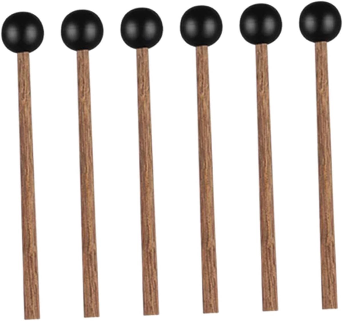 Drumstokken Set - Percussie Stokken - Muziek Maken - Rubberen Kop - 17.2cm Lengte - Zwart