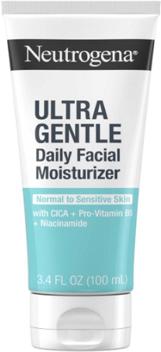 Neutrogena Ultra Gentle Daily Facial Moisturizer 100ml – Hydraterende Gezichtscrème voor Gevoelige Huid – Lichtgewicht & Parfumvrij