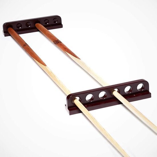 Biljartkeu Rek - Keu Houder - Biljartkamer Inrichting - Wandmontage Ontwerp - 32 cm Lengte - Bruin — afbeelding 3