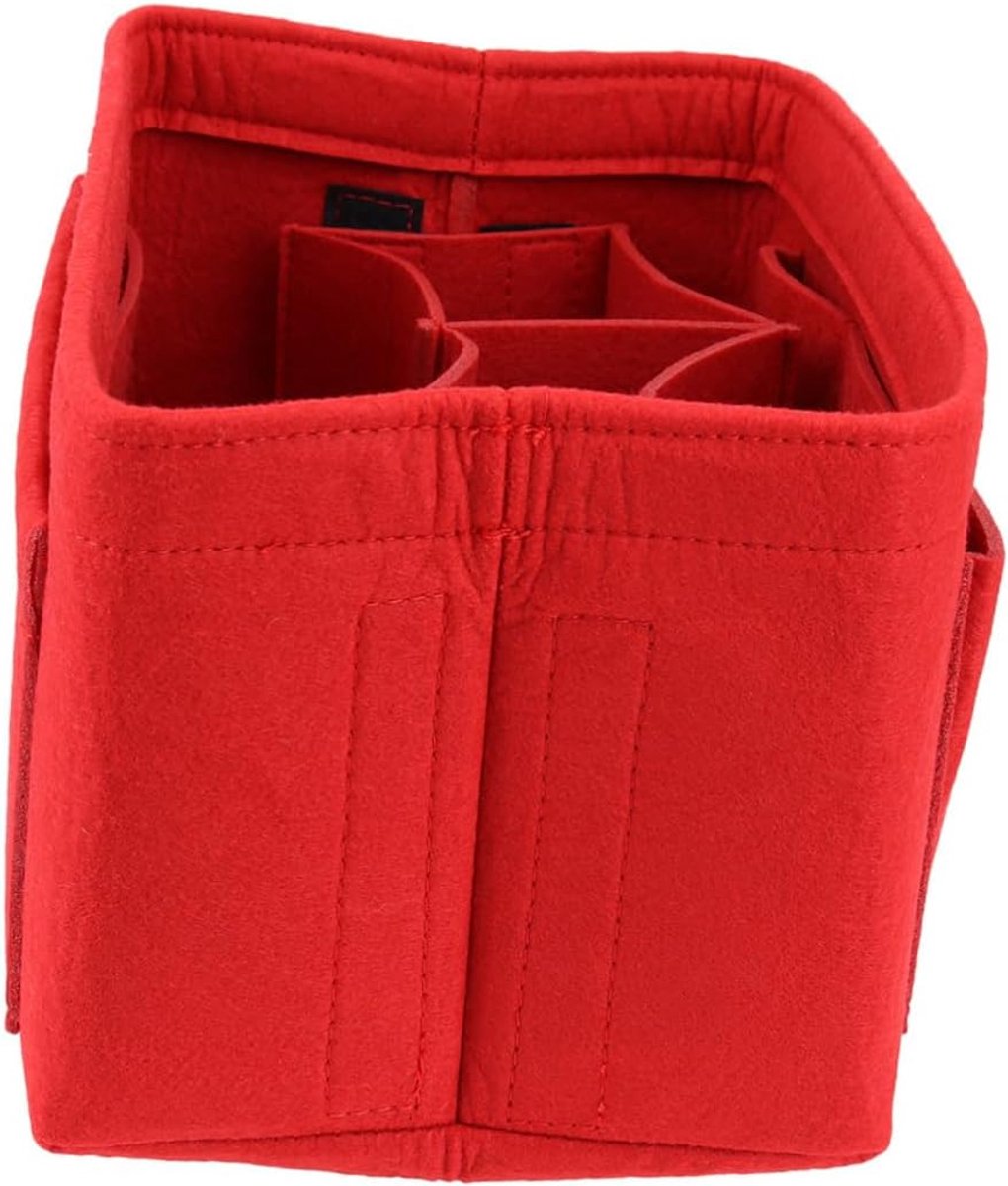 Opbergtas Vilt - Luier Organizer - Baby Benodigdheden - Lichtgewicht & Stevig - 22 x 11 x 13 cm - Rood