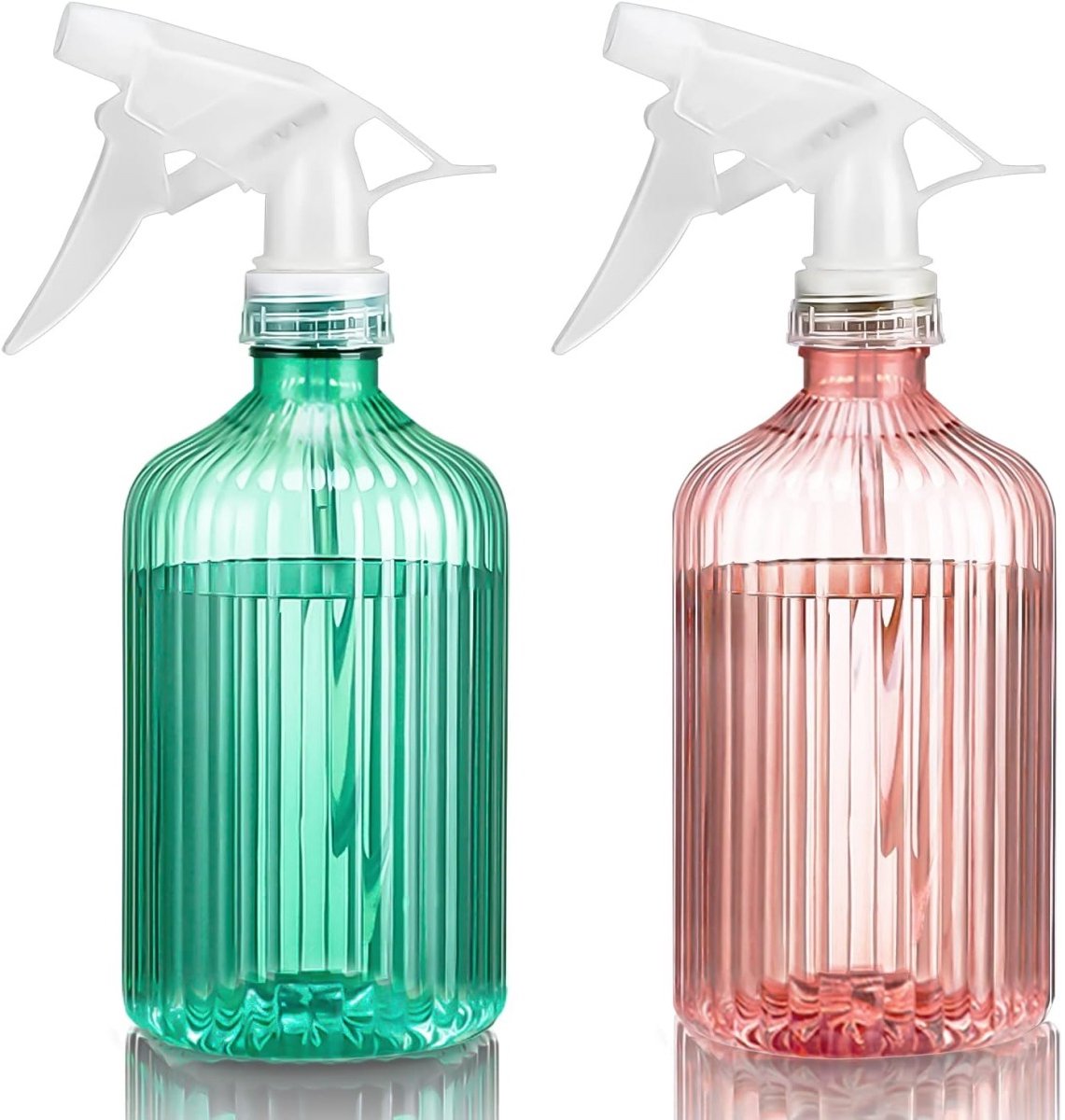 TuseRxln Spuitfles - Trigger Spray - 500 ml - 2 Stuks - Voor Planten En Schoonmaken Roze En Groen