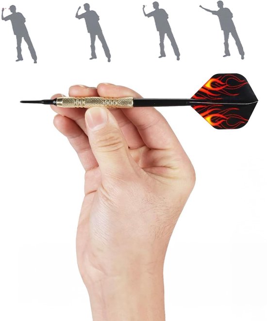 Dailygoods - Dartpijlen - Set met 24 extra flights - Kunststof dartpunten - Meerkleurig - Geschikt voor zowel sport als vrije tijd - Ideaal voor jong van Dailygoods — afbeelding 3
