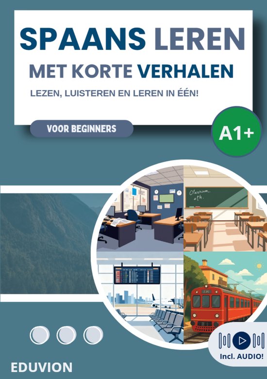 Spaans leren met korte verhalen lezen en luisteren - cover