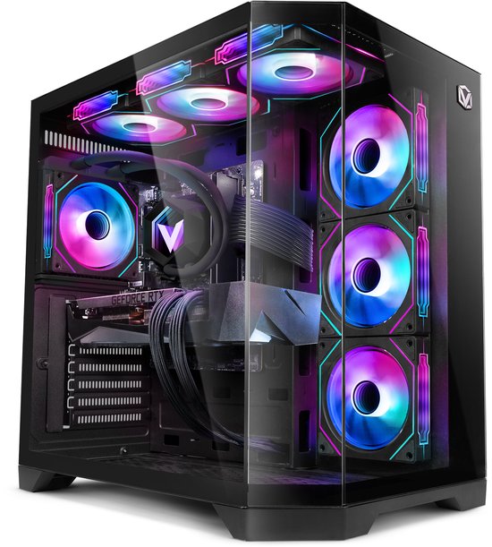 Vibox Gaming PC - Ryzen 7 7800X3D - RTX 5080 - 32GB DDR5 RAM - 1TB NVMe SSD - Windows 11 - WiFi 6 + Bluetooth 5.4 - Waterkoeling