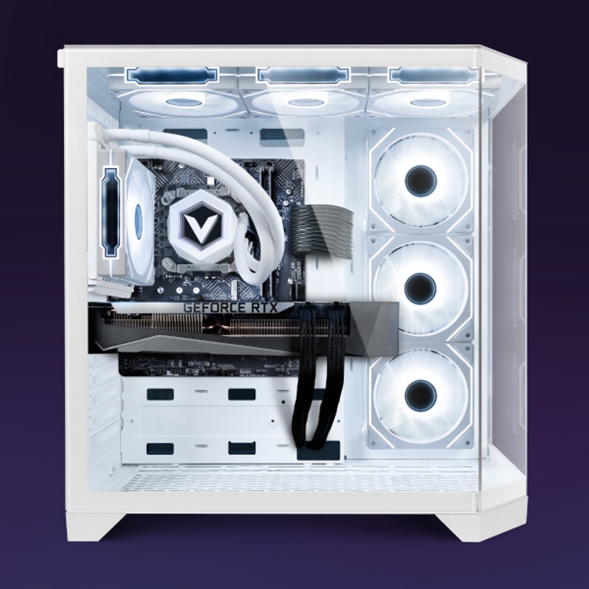 Vibox Gaming PC - Ryzen 7 7800X3D - RTX 5070 Ti - 32GB DDR5 RAM - 1TB NVMe SSD - Windows 11 - WiFi 6 + Bluetooth 5.4 - Waterkoeling thumbnail 2