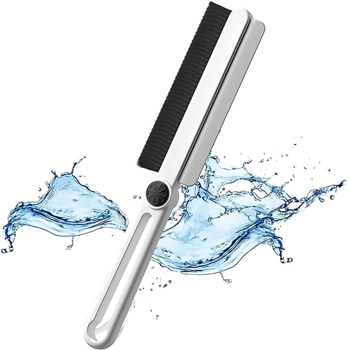 Dailygoods - Voegenreiniger - Spleetreinigingsborstel - Comfortabele grip - Handmatig gereedschap - Voor badkamer en keuken - Antislip handgreep - Ges
