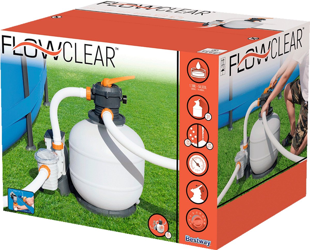 Bestway - Zandfilterpomp - Flowclear - 8327 - L/u – foto 8