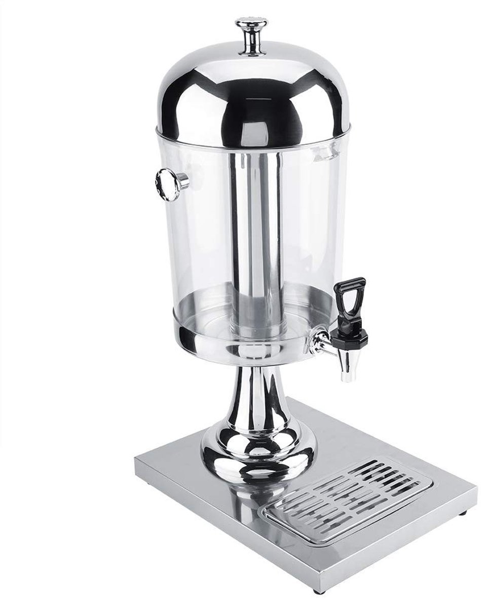 Dailygoods - Drankdispenser - 8 Liter Roestvrijstalen Sapmachine - Perfect voor Buffetten en Evenementen - Zilver - Ideaal voor Thuis en Horeca - Veel