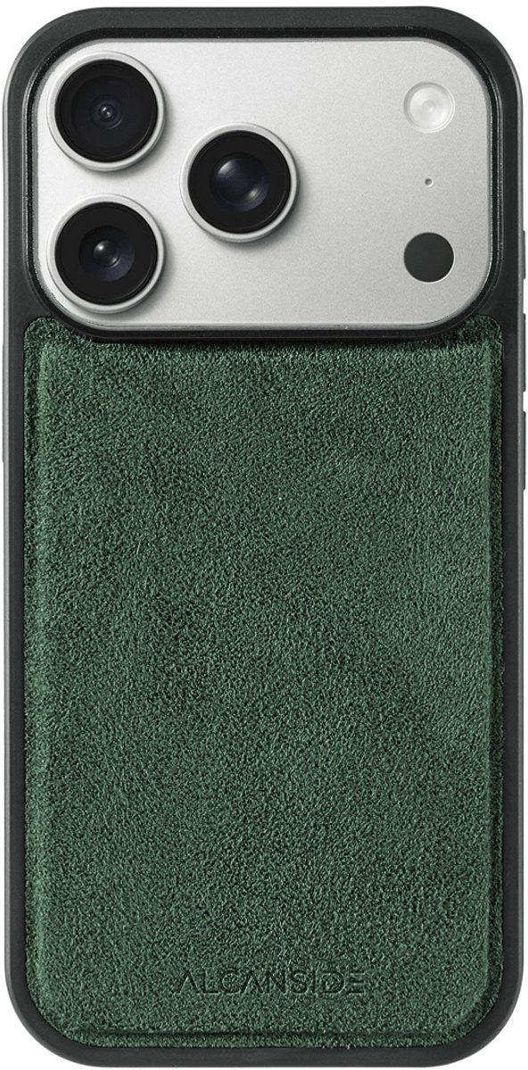 iPhone 17 Pro Max - Alcantara Back Cover - Midnight Green