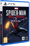 Playstation 5 speldoos van Marvel's Spider-Man: Miles Morales, met Miles Morales in zijn rode en zwarte pak.
