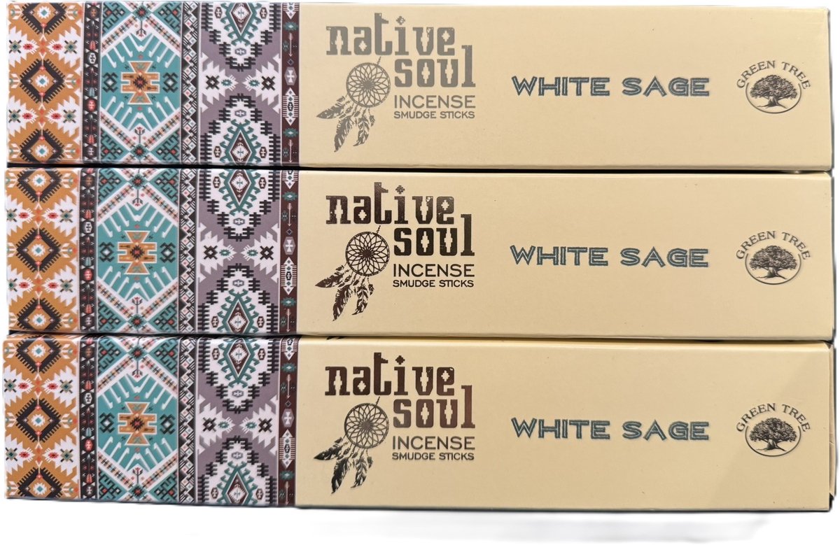 Native Soul - white sage - witte salie - wierook - 3 stuks