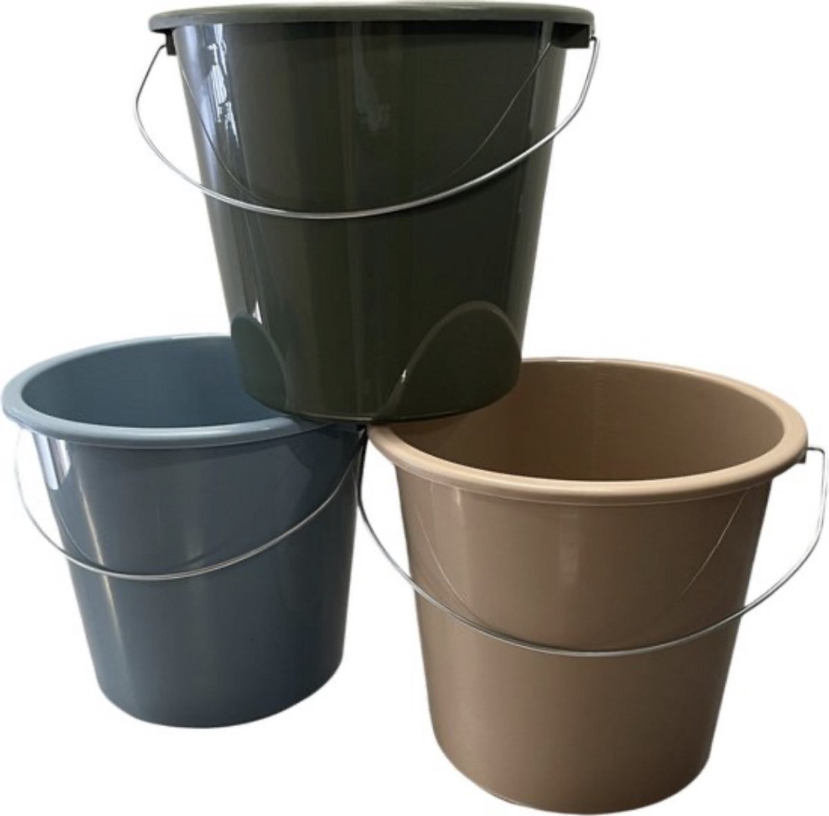 HL – Emmer – Emmers – Huishoudemmer – 5 Liter – 3 Stuks – met Maatvoering