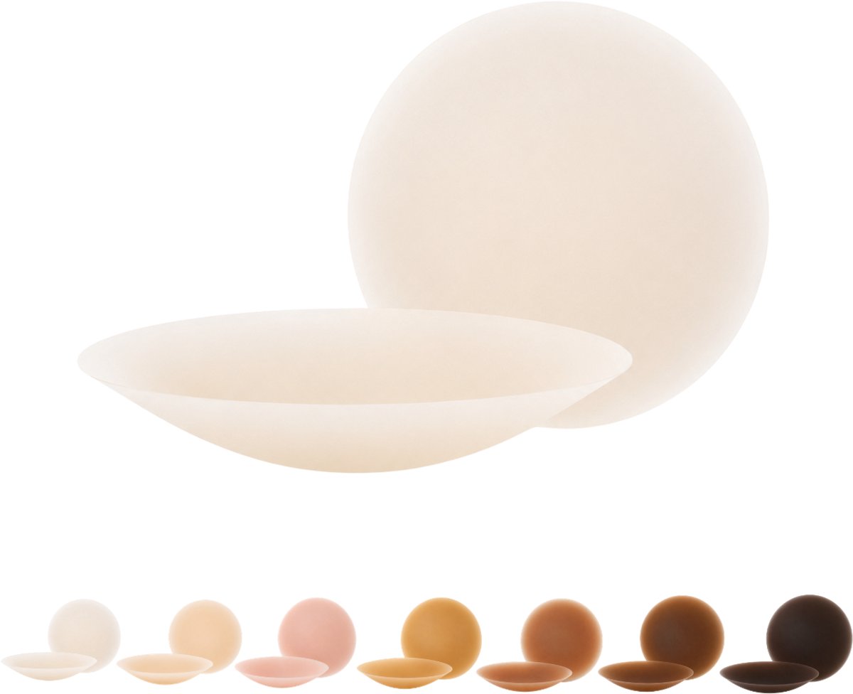BOOBEES Silicone Nipple Covers - Size M - 10cm - Coconut