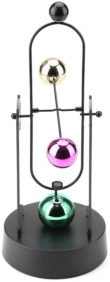 Dailygoods - Swingende Kinetische Kunst - Perpetual Motion Model - Batterij-aangedreven Decoratie - Modern Design - Bureau Decoratie - Perfect voor Th