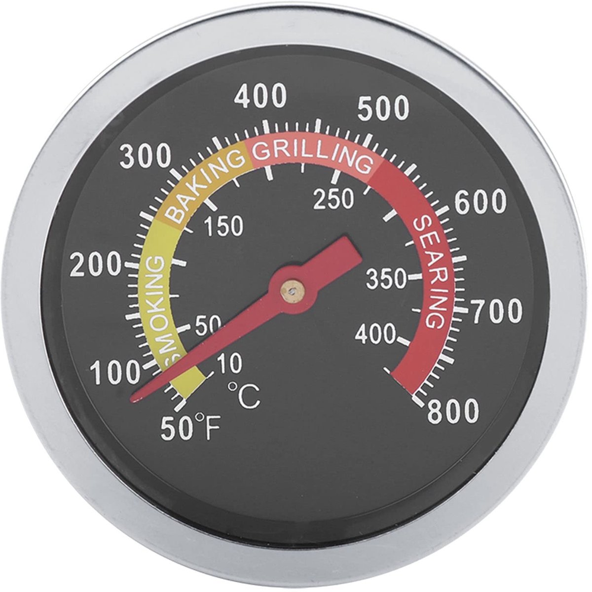 Dailygoods - BBQ Grill Thermometer - RVS Temperatuurmeter - Perfecte Barbecue - Nauwkeurige Metingen - Grill Accessoire - Voor De Ideale Grillervaring