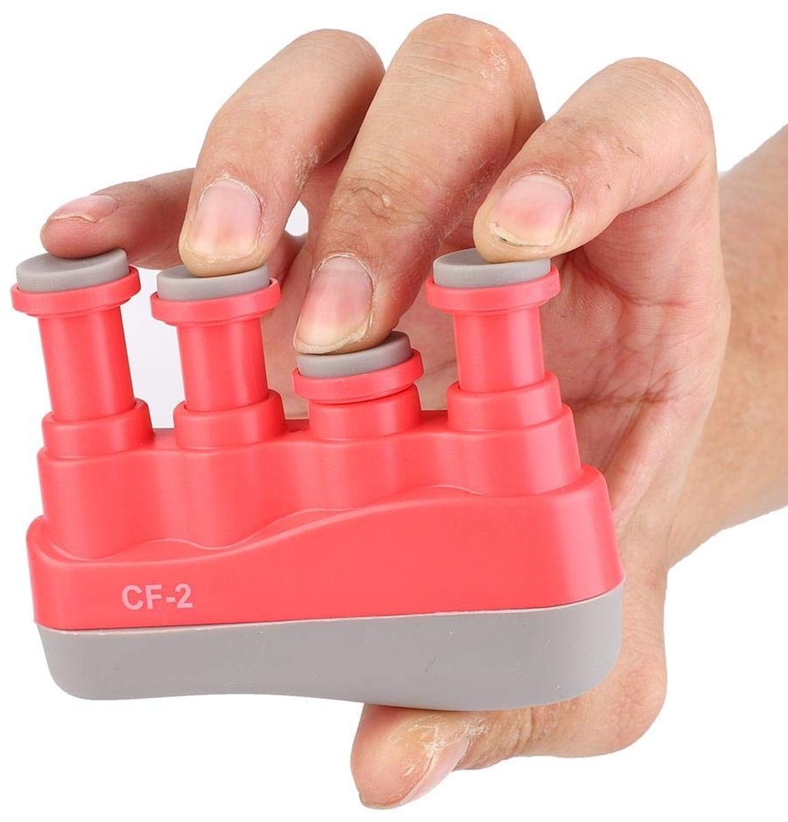 Dailygoods - Vingertrainer - Draagbaar Trainingsapparaat - Comfortabel Ontwerp - Rood - Spankracht - Geschikt voor Kinderen - Handtraining