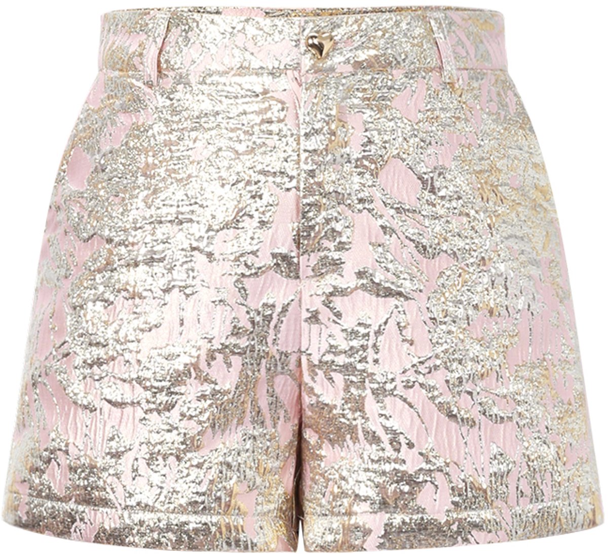 Blush And Bloom Short - Trendy Korte Broek met Comfortabele Pasvorm - Casual Zomershort voor Vakantie en Dagelijks Gebruik - Roze - Maat M