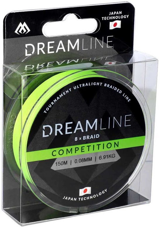 Gevlochten Lijn - Dreamline Competition - 0.16mm/15.54kg/150m - Fluo Groen - Mikado - Braided Line van Merkloos — afbeelding 4