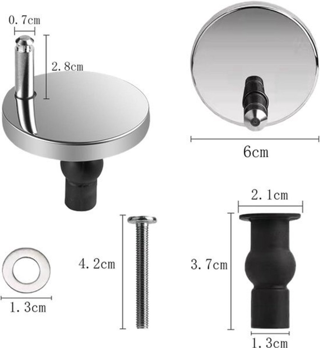 Upgrade wc-bril bevestigingen snelsluiting - 2 stuks