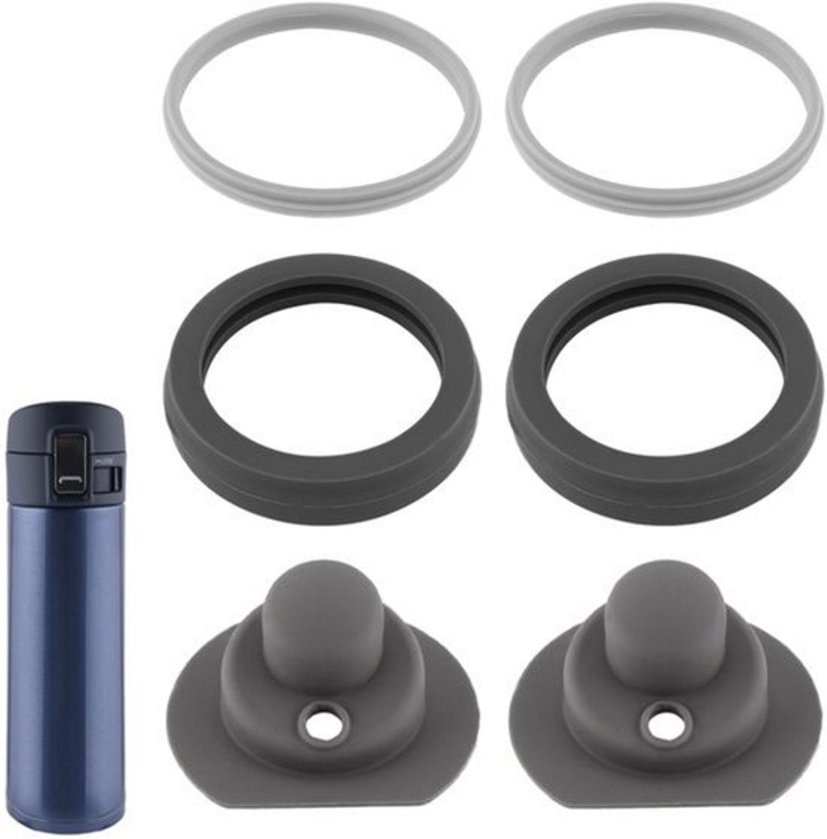 SM-K Series - 6 Stuks Silicone Gasket Vervanging - 16oz & 12oz - Lekvrije Sealing Ringen