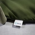 Groene Bolke speelmat met label.