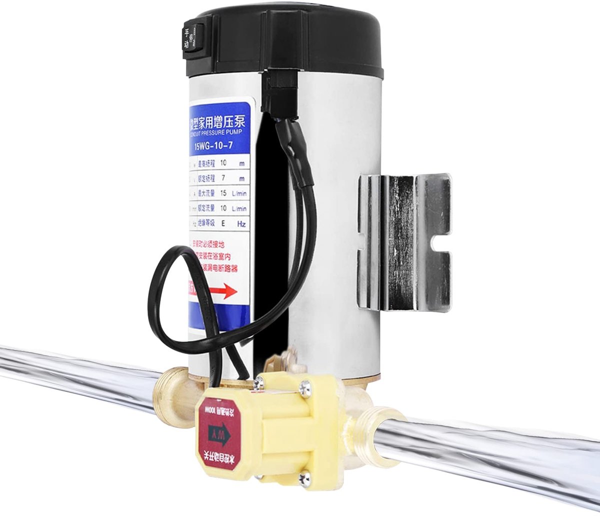 Dailygoods - 220 V 100 W Auto Huishoudelijke Boost Pomp - Drukverhoging - Tapwater - Douche en faucet - Geschikt voor gezinsgebruik