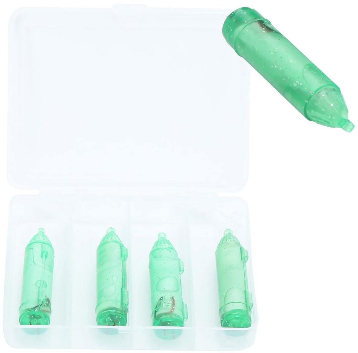 Dailygoods - Vis LED Lave Lice - Onderwater Lure Lamp - Waterdicht - Groen - Aas Licht - Geschikt voor Vissen - 4 Stuks