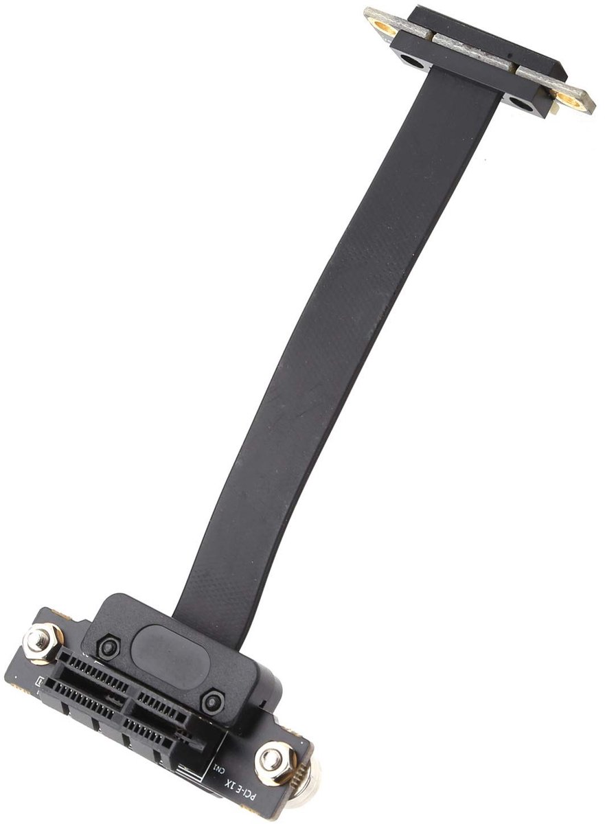 PCI-E Extension Cable 10 Cm 90° Riser Cable met LED Indicator en Magnetische Pad