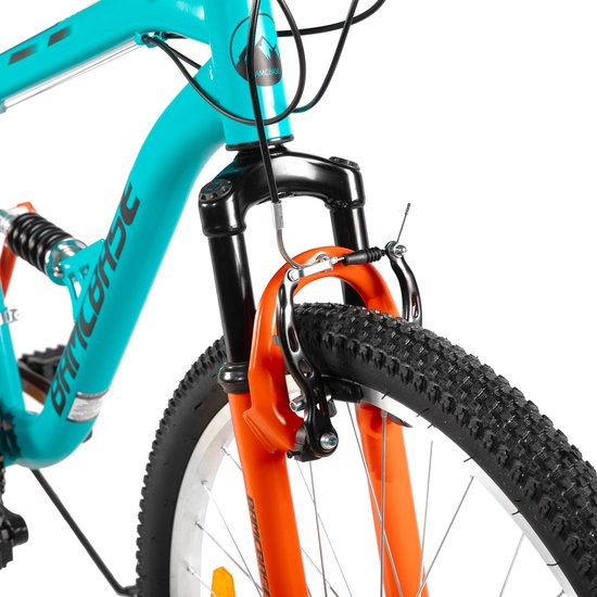HILAND Full Suspension Mountainbike - 26 inch - MTB - 18 Versnellingen - Schijfremmen - Heren & Dames - Volwassenen van Hiland — afbeelding 5