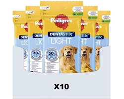 10x Pedigree Hondensnack Dentastix Light Large 87 gr