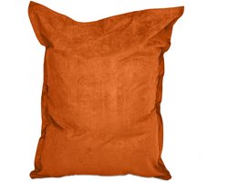 Lumaland - Luxe XXL zitzak - Beanbag van microvelours - Indoor - 380 Liter - 140 x 180 cm - Orange