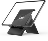 SJ® Tablet Houder – Verstelbare & Opvouwbare Tablet Standaard – Geschikt voor iPad, Tablet & Smartphone – Universeel 4-13 Inch – Zwart