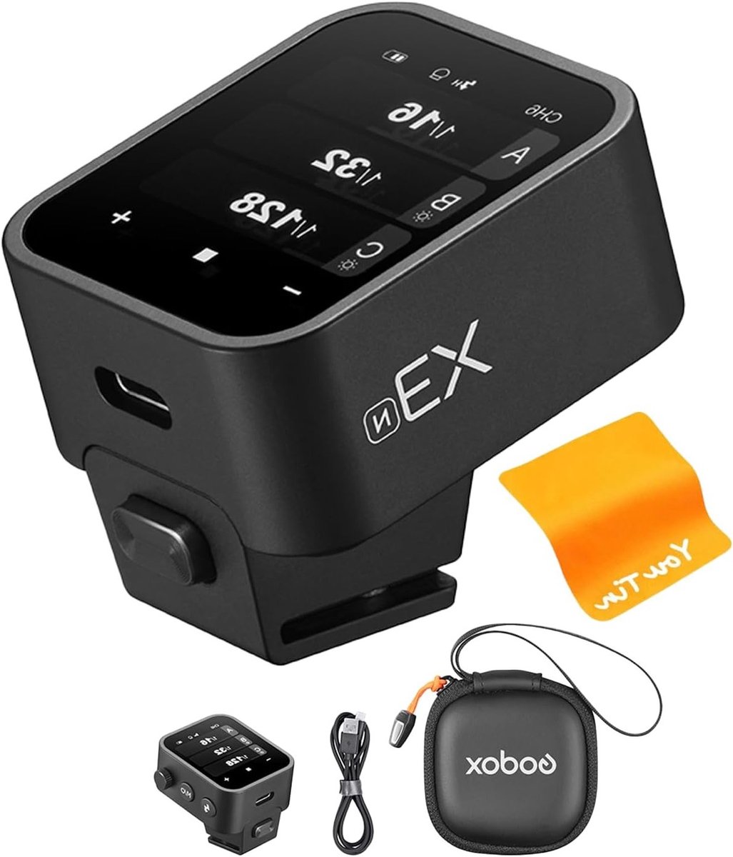 Draadloze Camera Flitser Trigger E-TTLII met OLED Scherm, Oplaadbaar Type-C, Verbeterd Model voor Professionele Fotografie