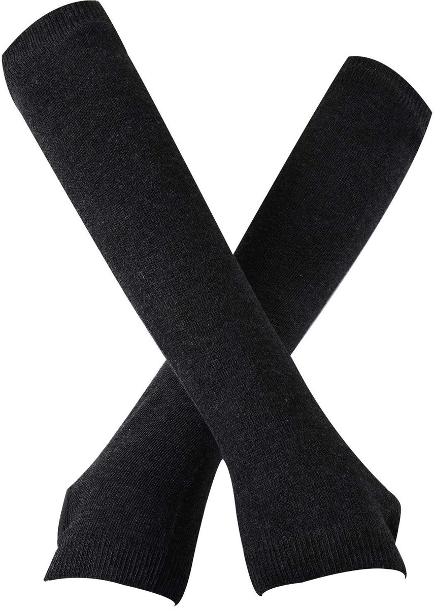 Dailygoods - Winter Lange Vingerloze Handschoenen - Armwarmers voor Dames - Ellebooglengte - Comfortabel en Warm - Geschikt voor Buitensporten - 3 Paa