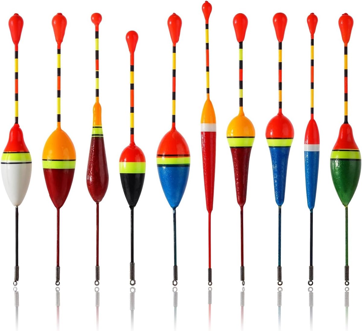 Dailygoods - Visdobbers - Forel - Foam - Houten - Stoppers - Lente - Drijvers - Accessoires - Geschikt voor Vissen - Meerkleurig