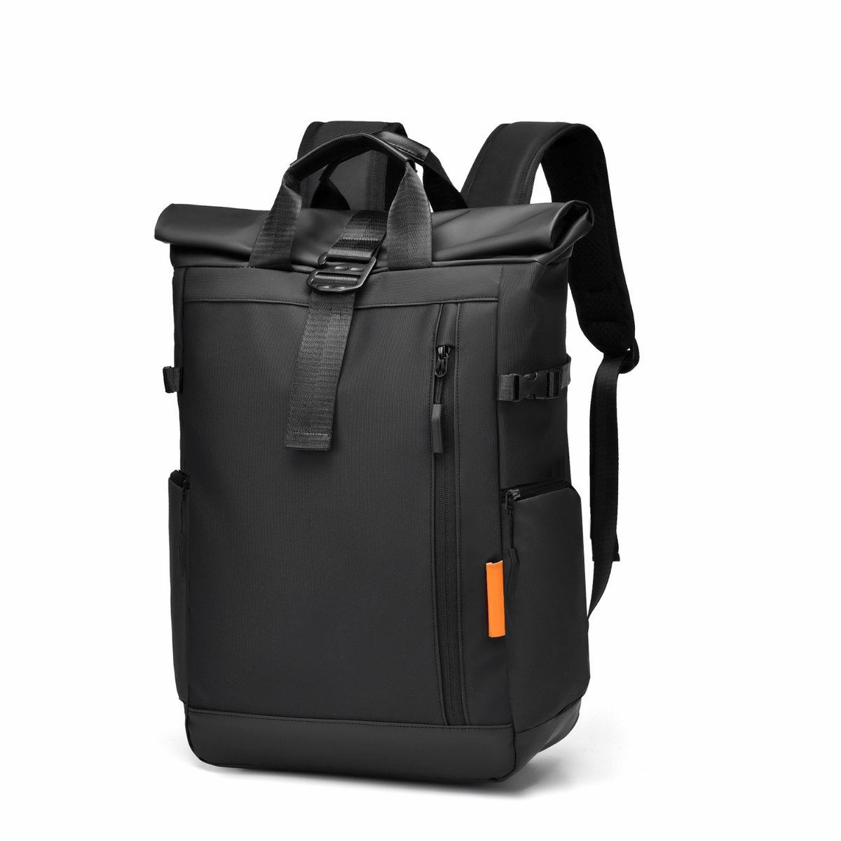 RollTop Rugzak 30L Heren Dames - Multifunctionele Laptop Rugzak - Groot Formaat Roll-Top Ontwerp - Voor Werkverkeer School en Reizen