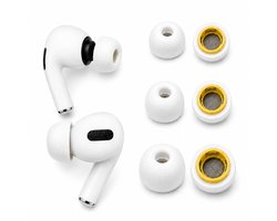 Consumerce® Memory Foam Tips Geschikt voor AirPods Pro Gen 1 & 2 - Wit - Oordopjes - Dopjes - Earphone