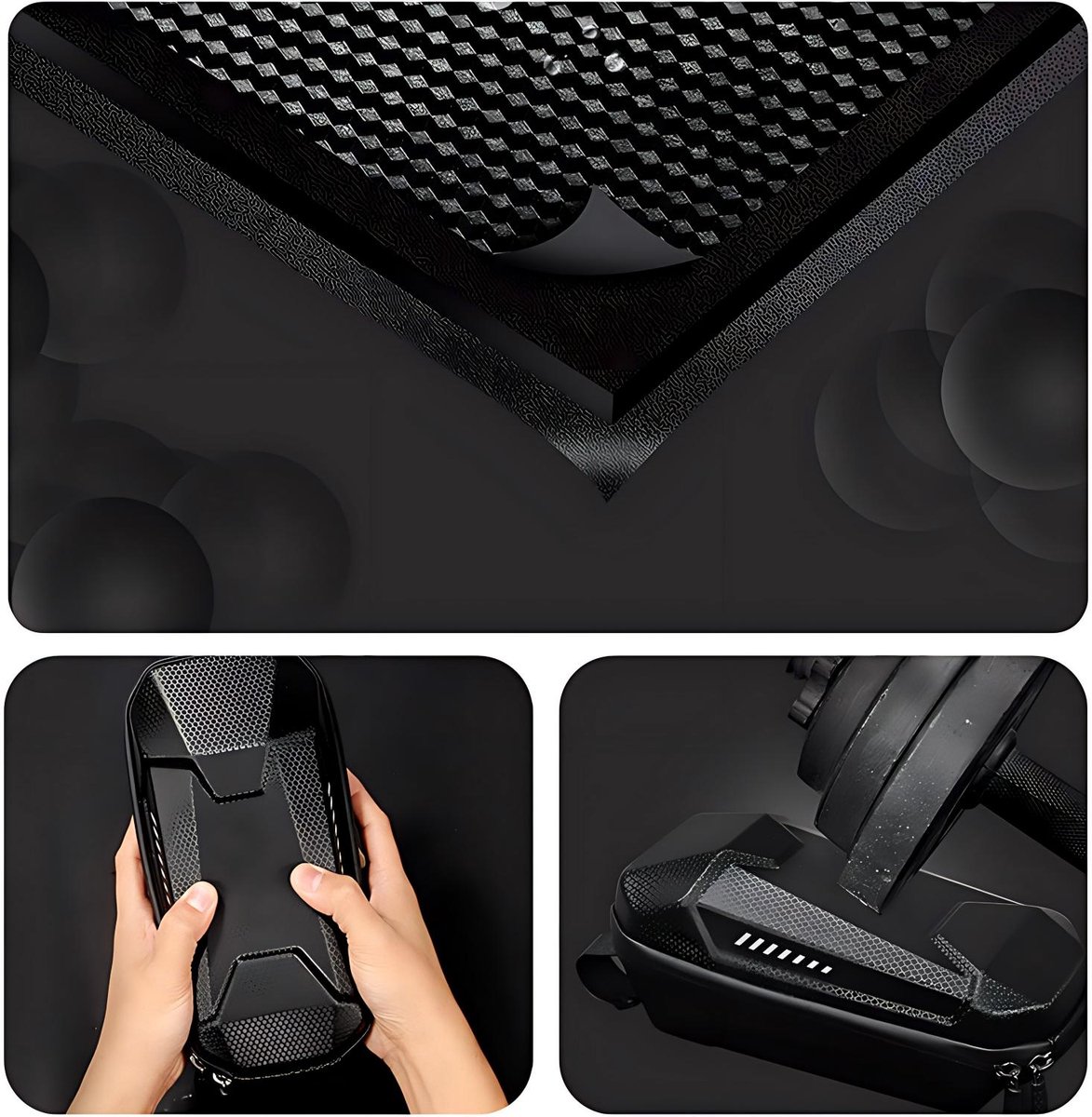 Scooter Stuurtas Waterdicht 2L – EVA Harde Schaal Stuurtas – Opbergtas voor E-Step, Elektrische Step en Fiets – Voor Telefoon, Sleutels en Accessoires – Universele Stuurtas voor Scooter, E-Bike en Vouwfiets – foto 5