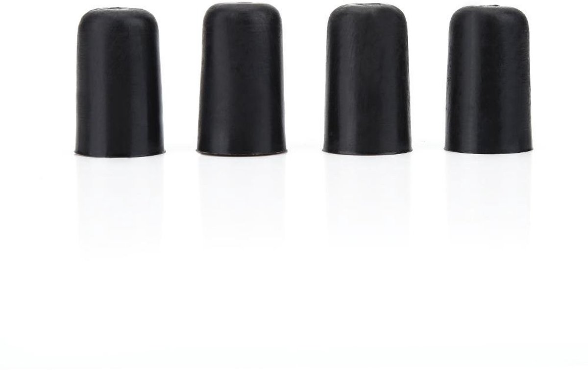 Dailygoody - Cello Endpin Cap - Anti-Slip Rubber Tip Protector - Duurzaam en stevig - Zwart - Cello accessoires - Voor muzikanten en studenten - 4 stuk
