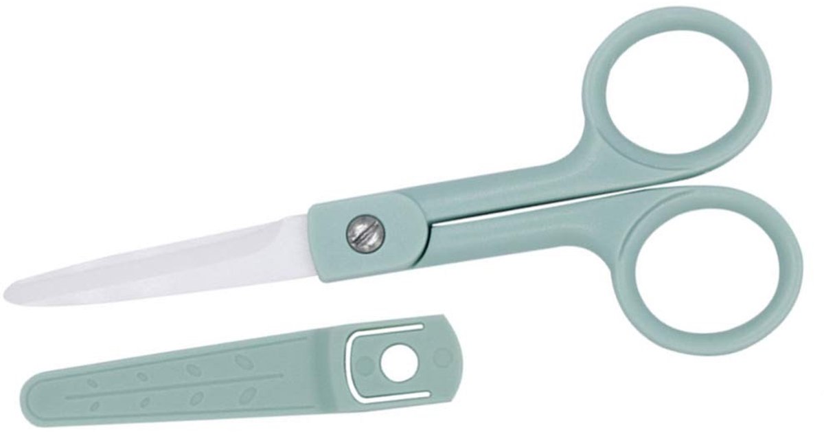 Vlemico - Keuken Scharen - Voedingsschaar - Ergonomisch en Comfortabel - 12 cm - Ceramische Schaar - Geschikt voor Babyvoeding - Keukenaccessoire