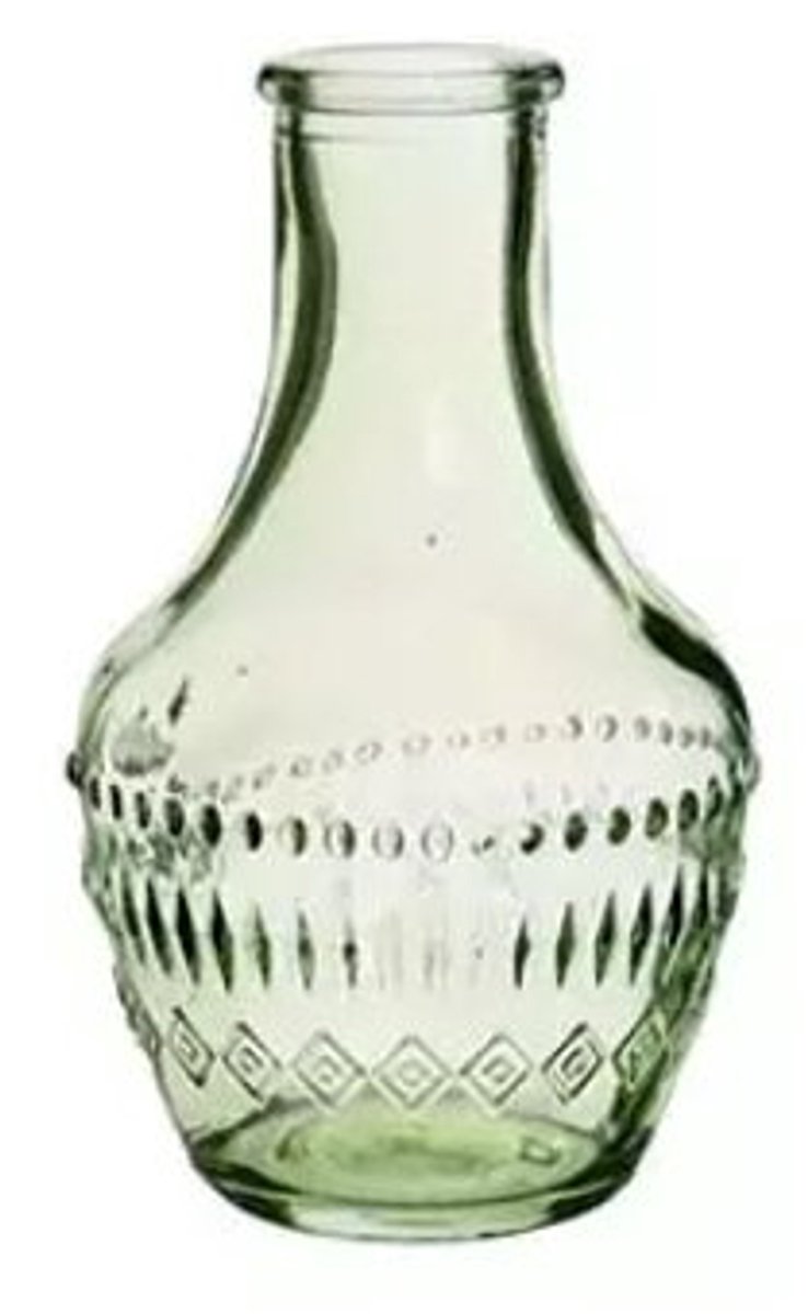 Hortus - Fles milano zacht groen, dia. 6x10 cm